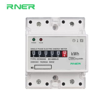 DDSU6666 4P single phase guide rail electronic energy meter