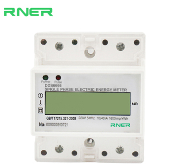 DDSU6666 4P single phase guide rail electronic energy meter