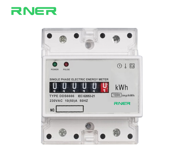 DDSU6666 4P single phase guide rail electronic energy meter
